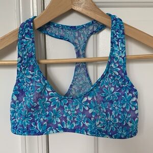 VTG Tonga bikini top Small or XS - made in USA floral